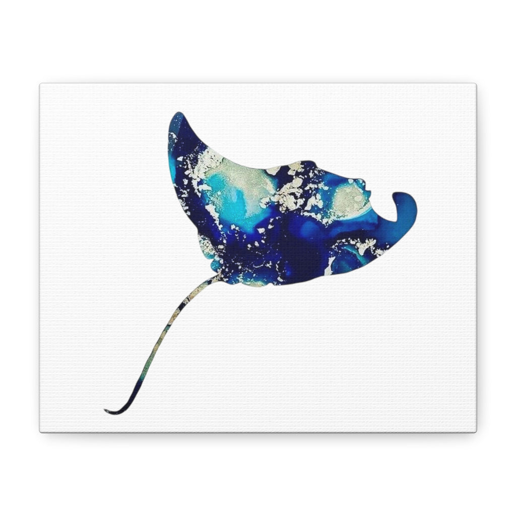Ray in Blues, Matte Canvas, Stretched, 1.25"