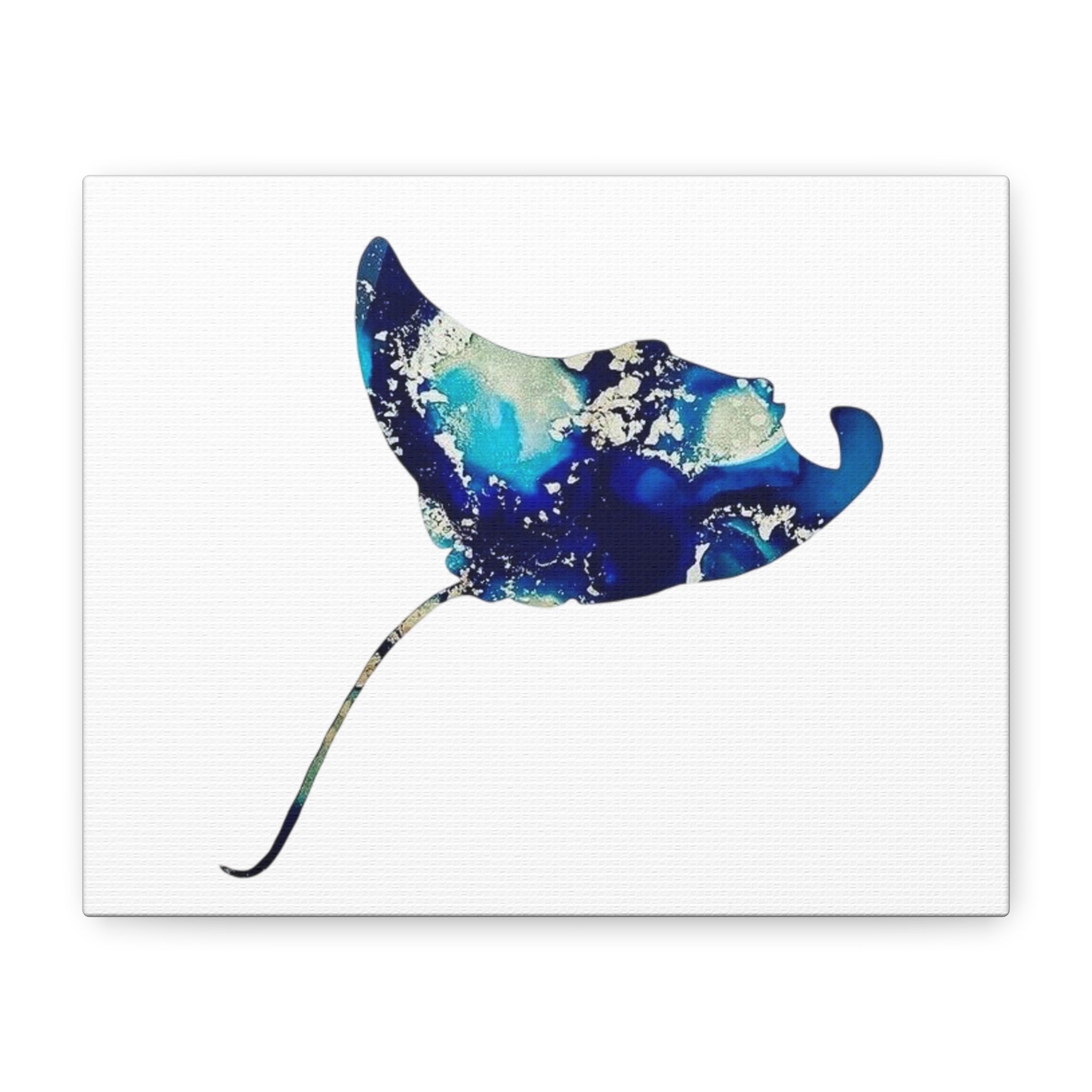 Ray in Blues, Matte Canvas, Stretched, 1.25"