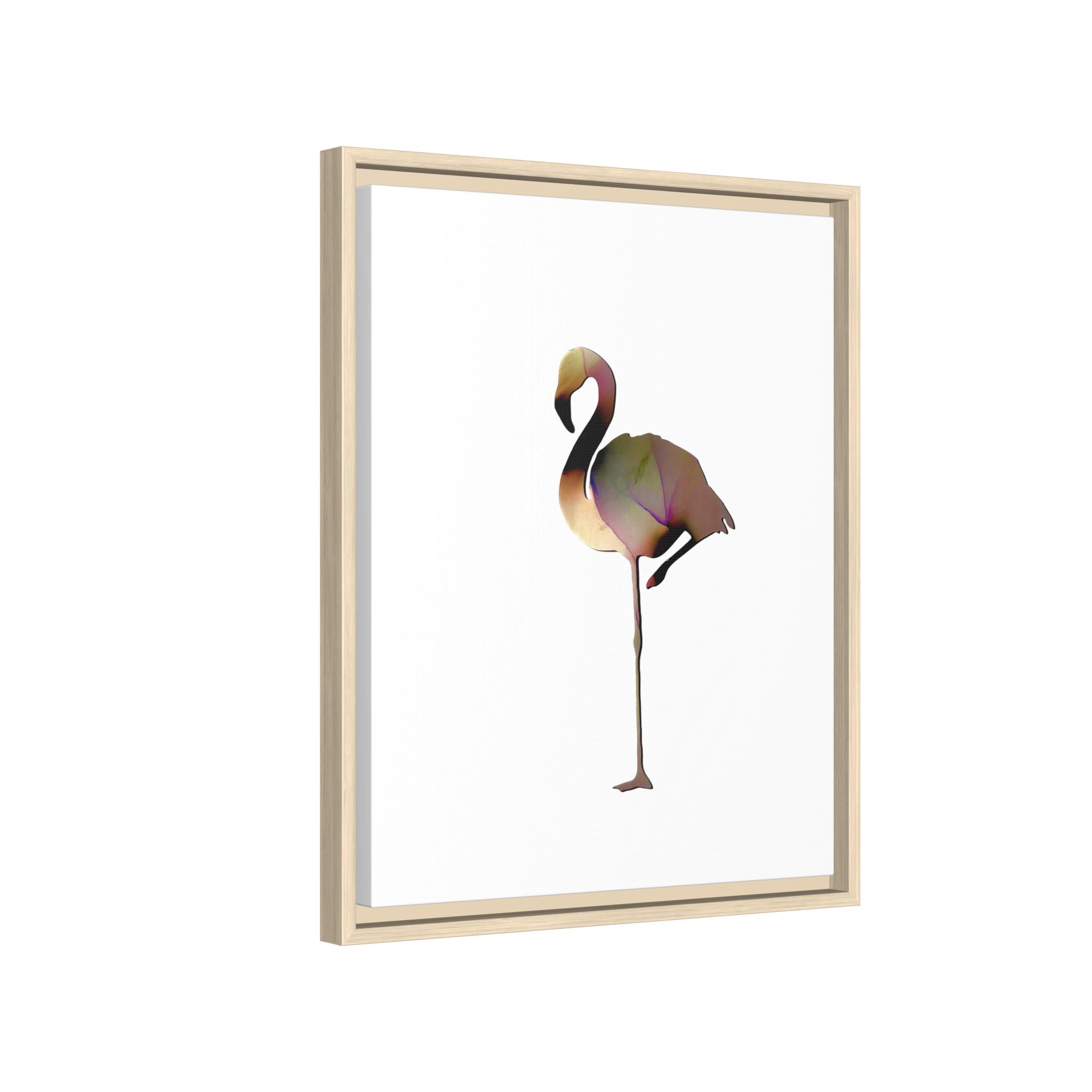 Flamingo 1, Matte Canvas, Framed (Multi-color)