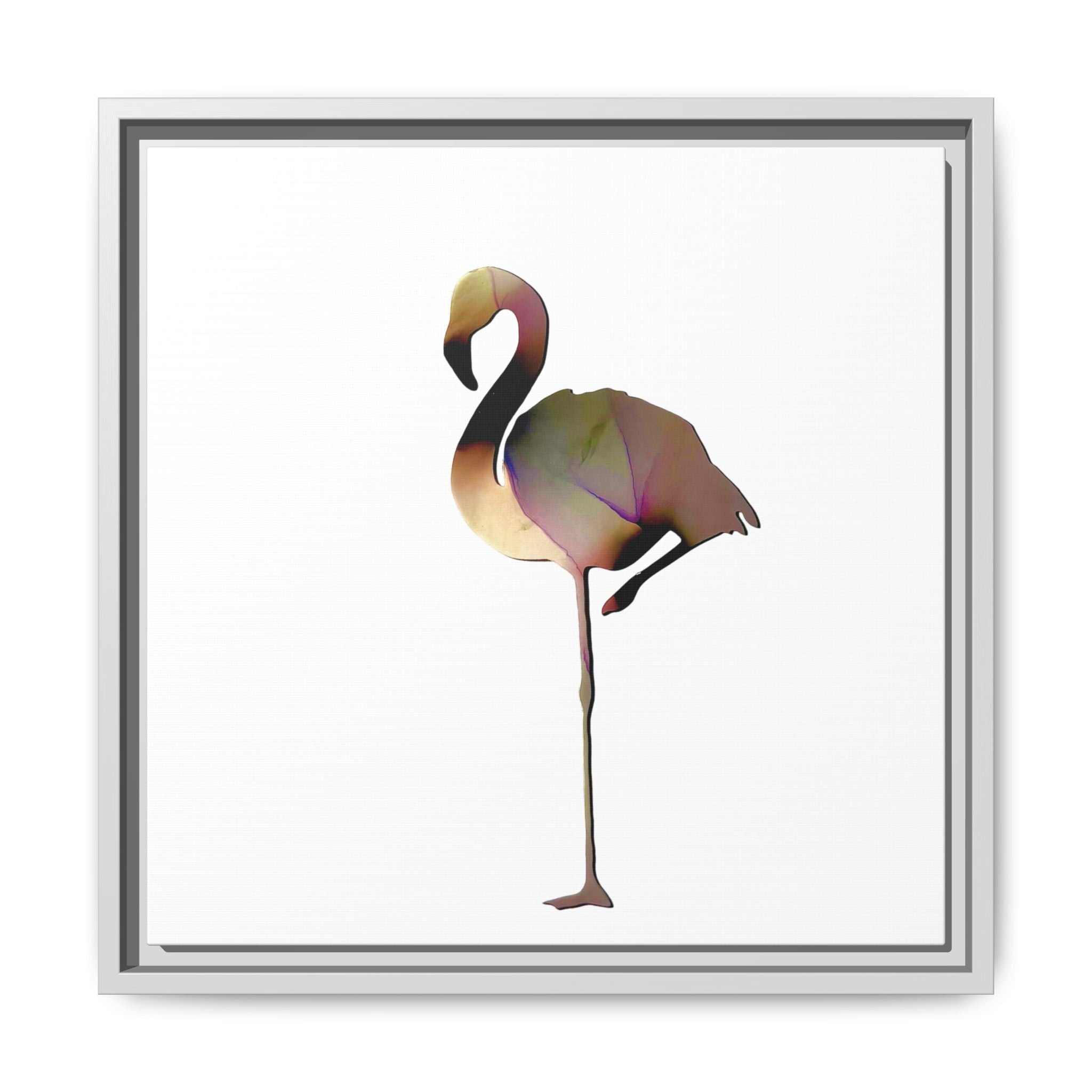 Flamingo 1, Matte Canvas, Framed (Multi-color)
