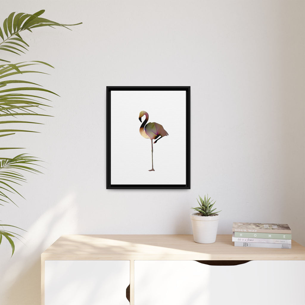 Flamingo 1, Matte Canvas, Framed (Multi-color)