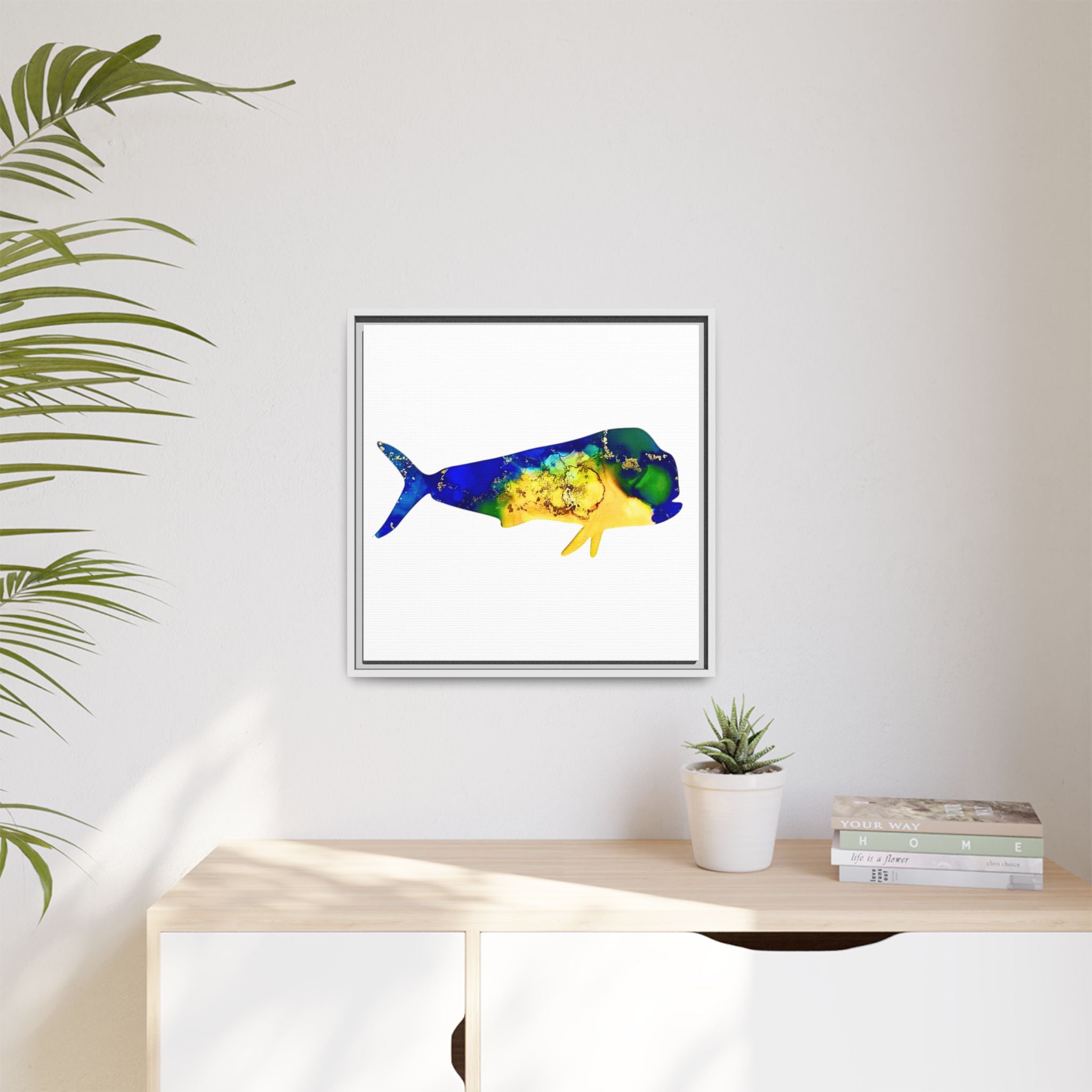 Mahi Mahi, Matte Canvas, Framed (Multi-color)