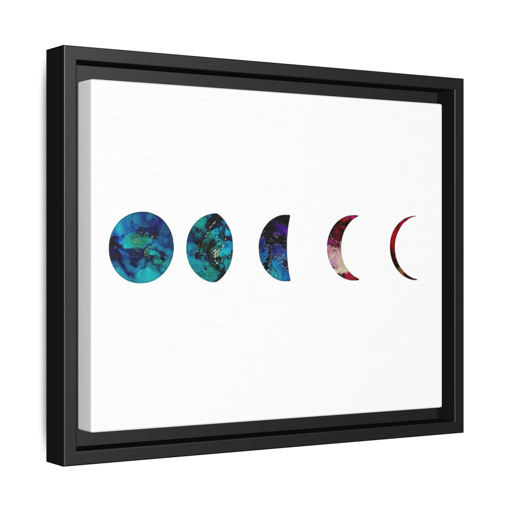 Moon Phases,Matte Canvas, Framed (Multi-color)