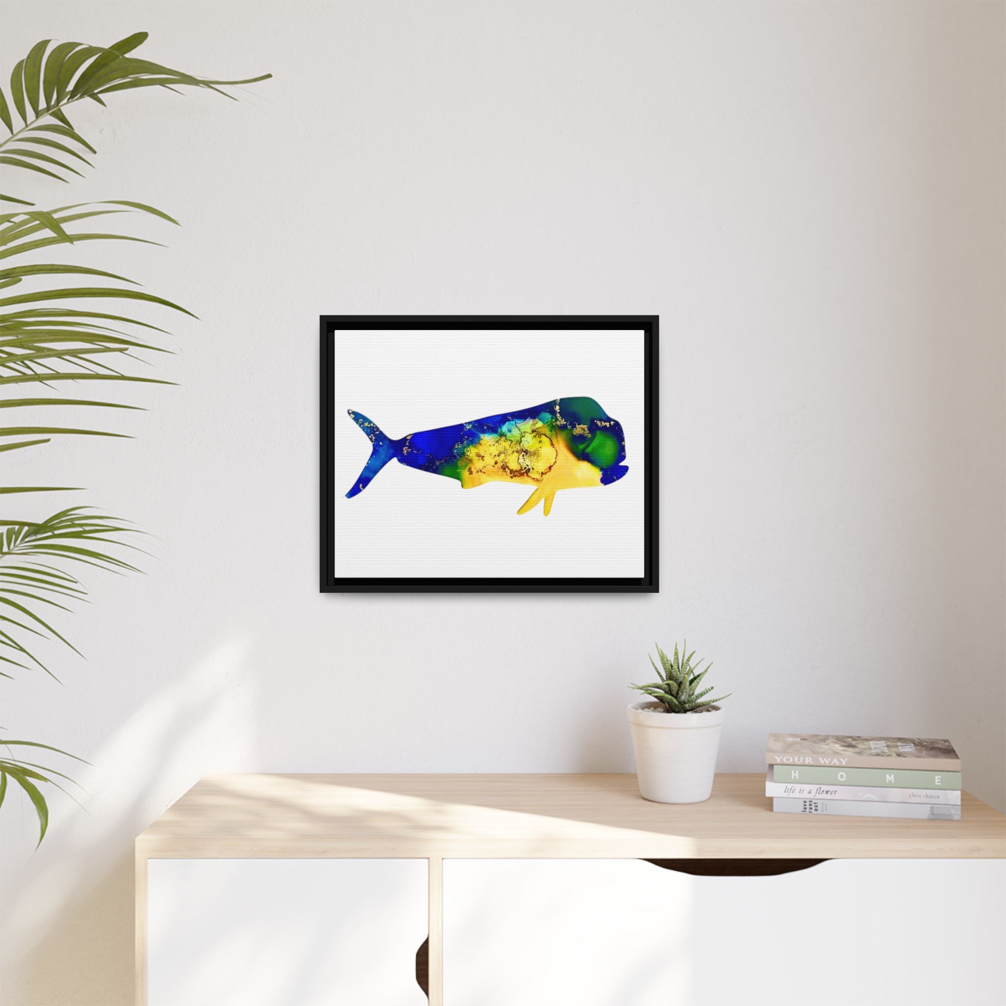 Mahi Mahi, Matte Canvas, Framed (Multi-color)