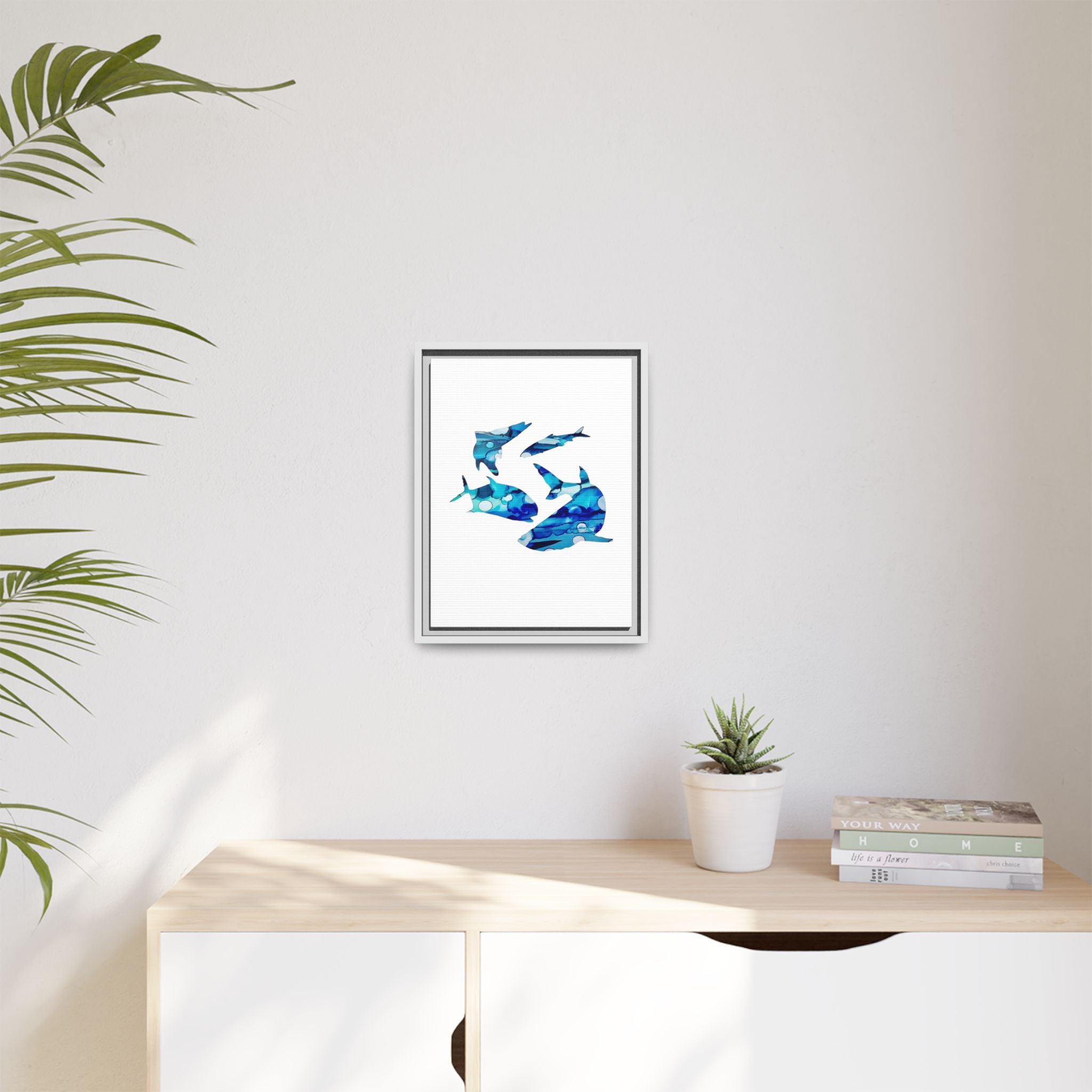 Matte Canvas, Framed (Multi-color)