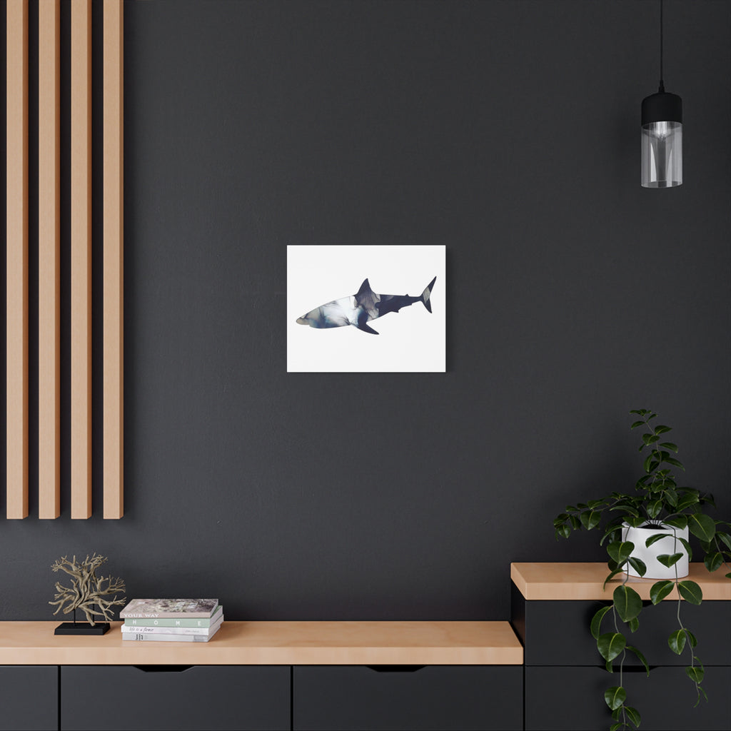 Great White in Gray, Matte Canvas, Stretched, 1.25"