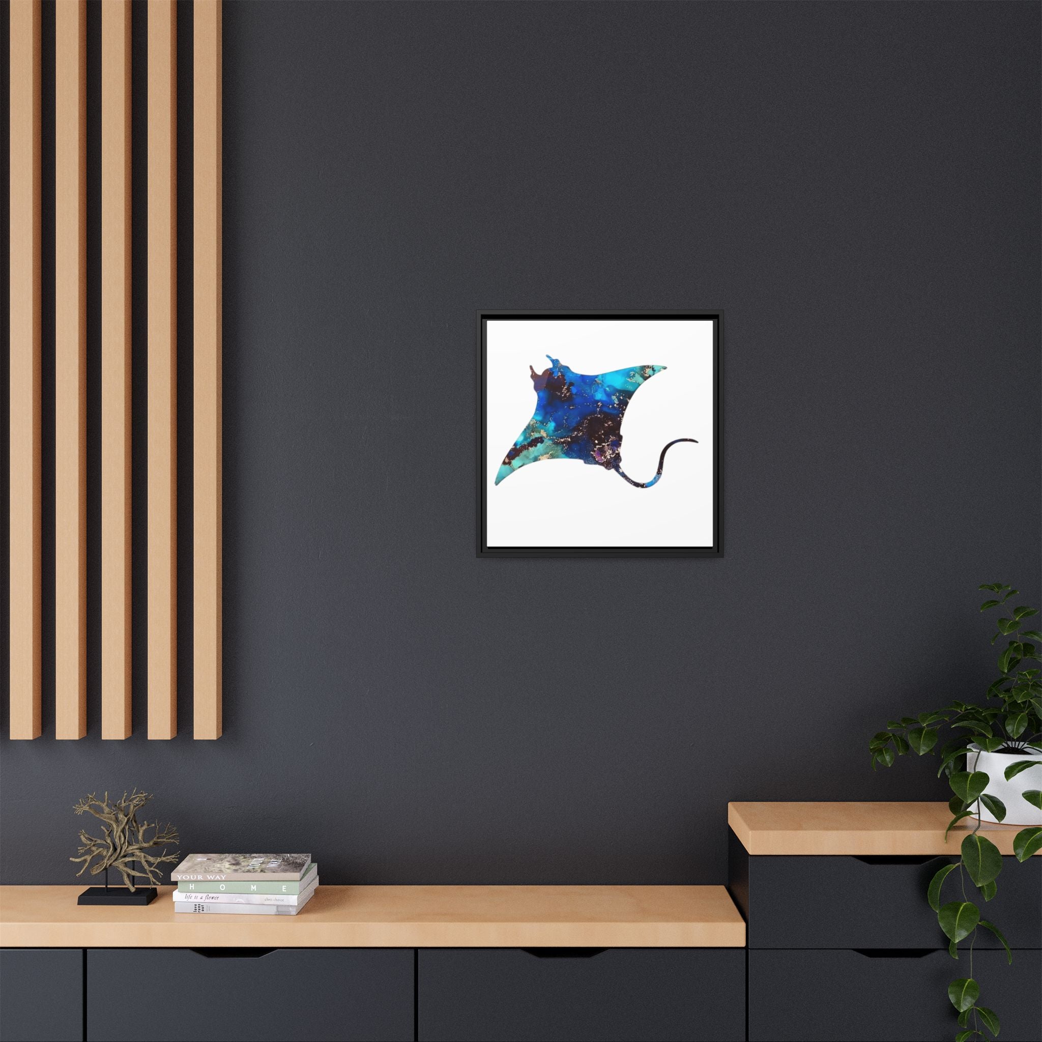 Matte Canvas, Framed (Multi-color)