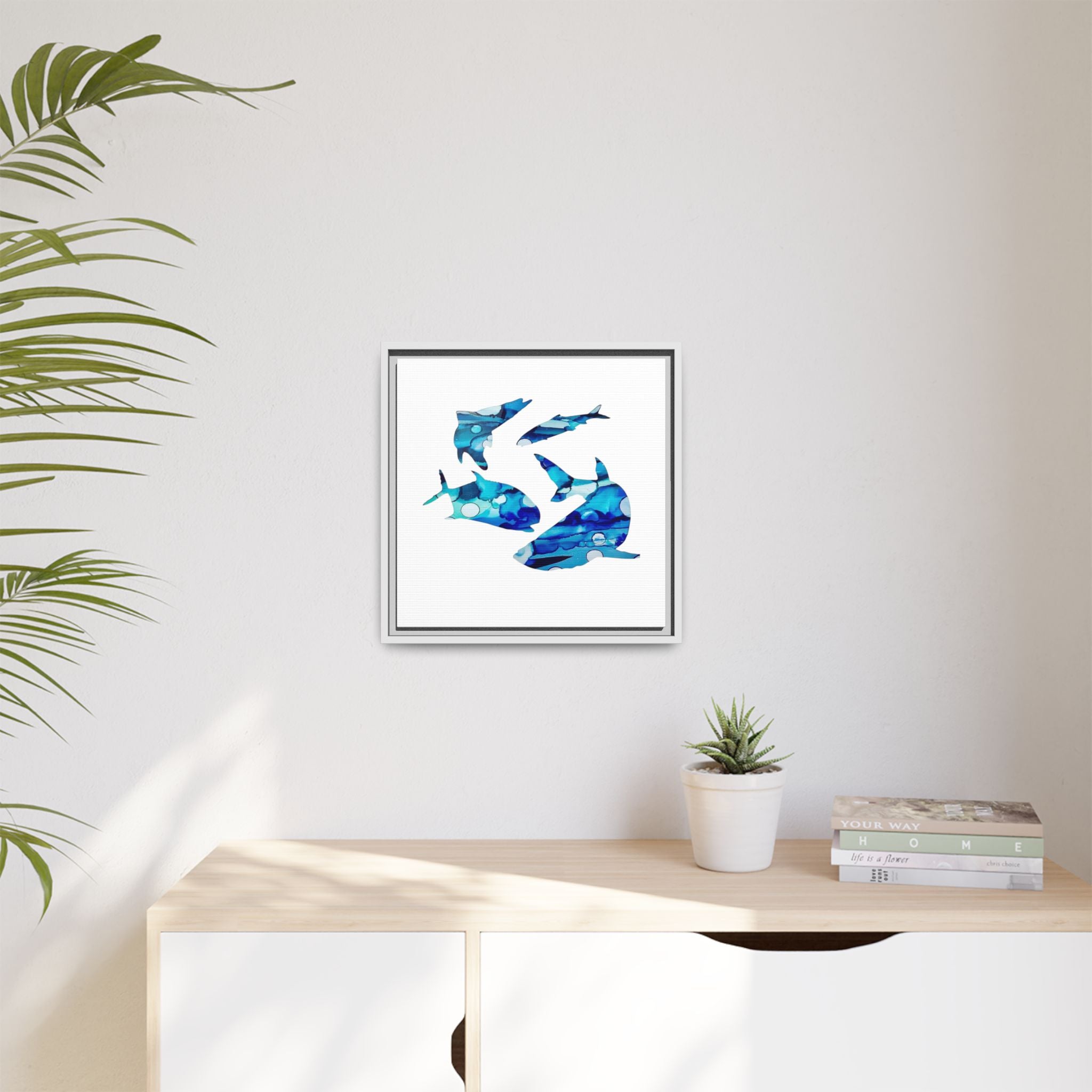 Matte Canvas, Framed (Multi-color)