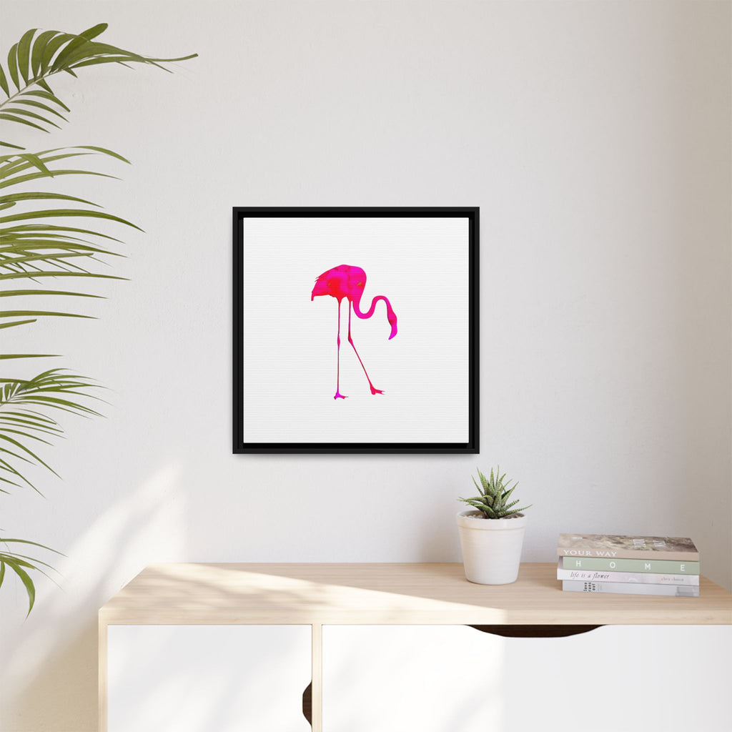 Flamingo 2, Matte Canvas, Framed (Multi-color)