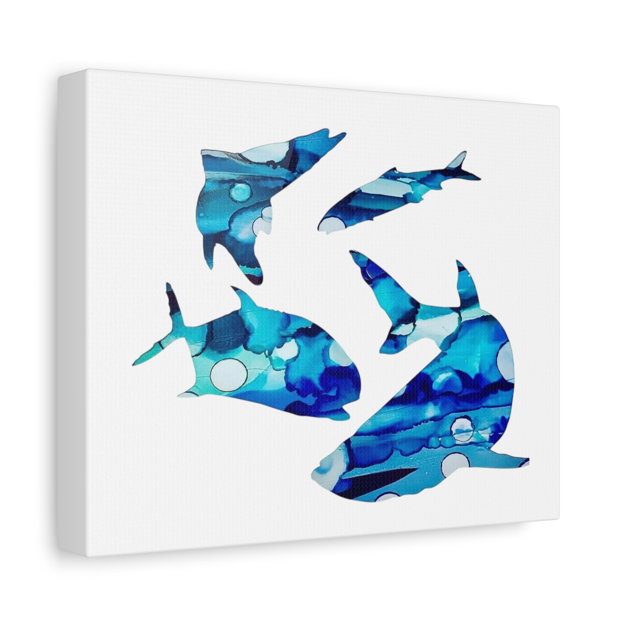 Dream Catch in Blues, Matte Canvas, Stretched, 1.25"