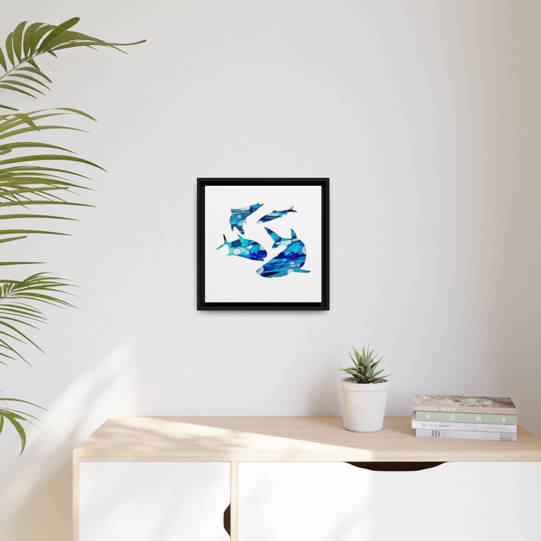Matte Canvas, Framed (Multi-color)