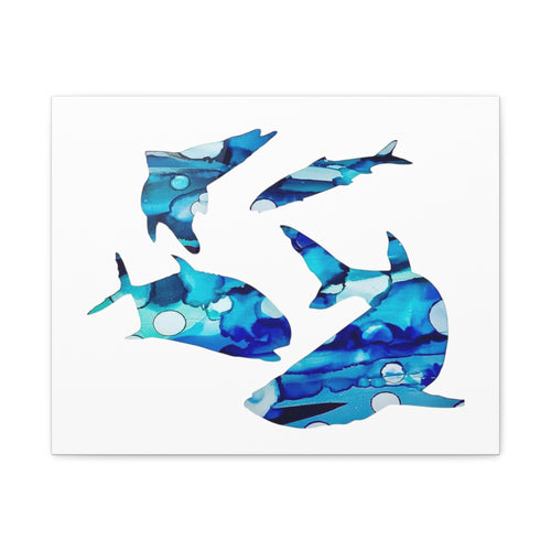 Dream Catch in Blues, Matte Canvas, Stretched, 1.25"