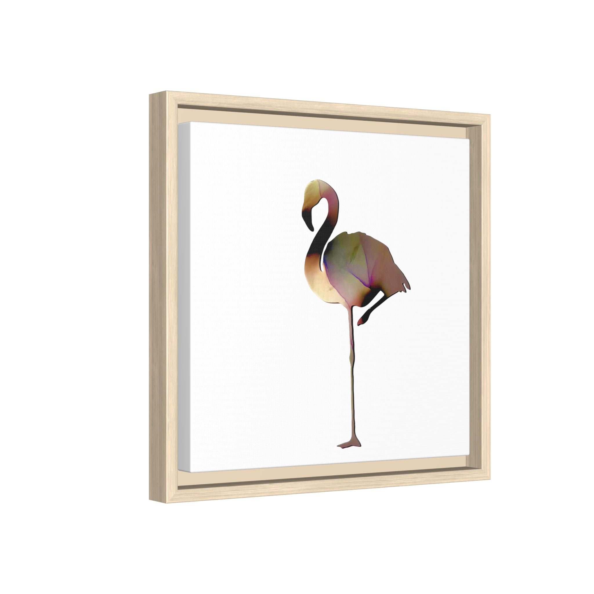 Flamingo 1, Matte Canvas, Framed (Multi-color)
