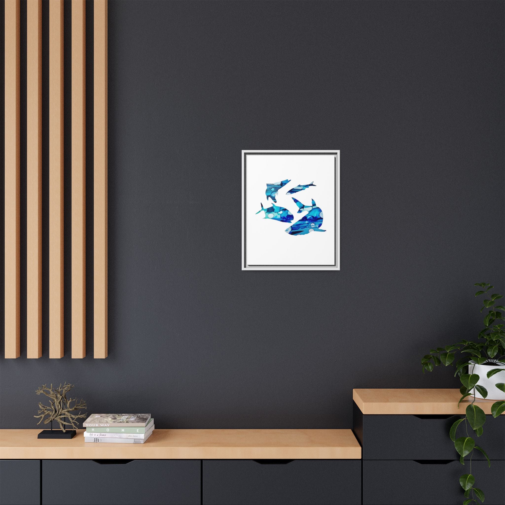 Matte Canvas, Framed (Multi-color)