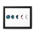 Moon Phases,Matte Canvas, Framed (Multi-color)