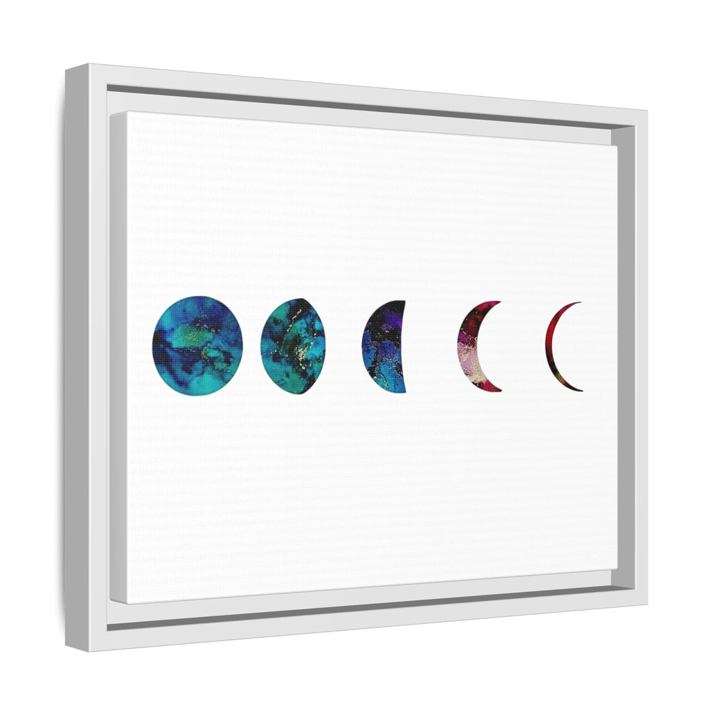 Moon Phases,Matte Canvas, Framed (Multi-color)