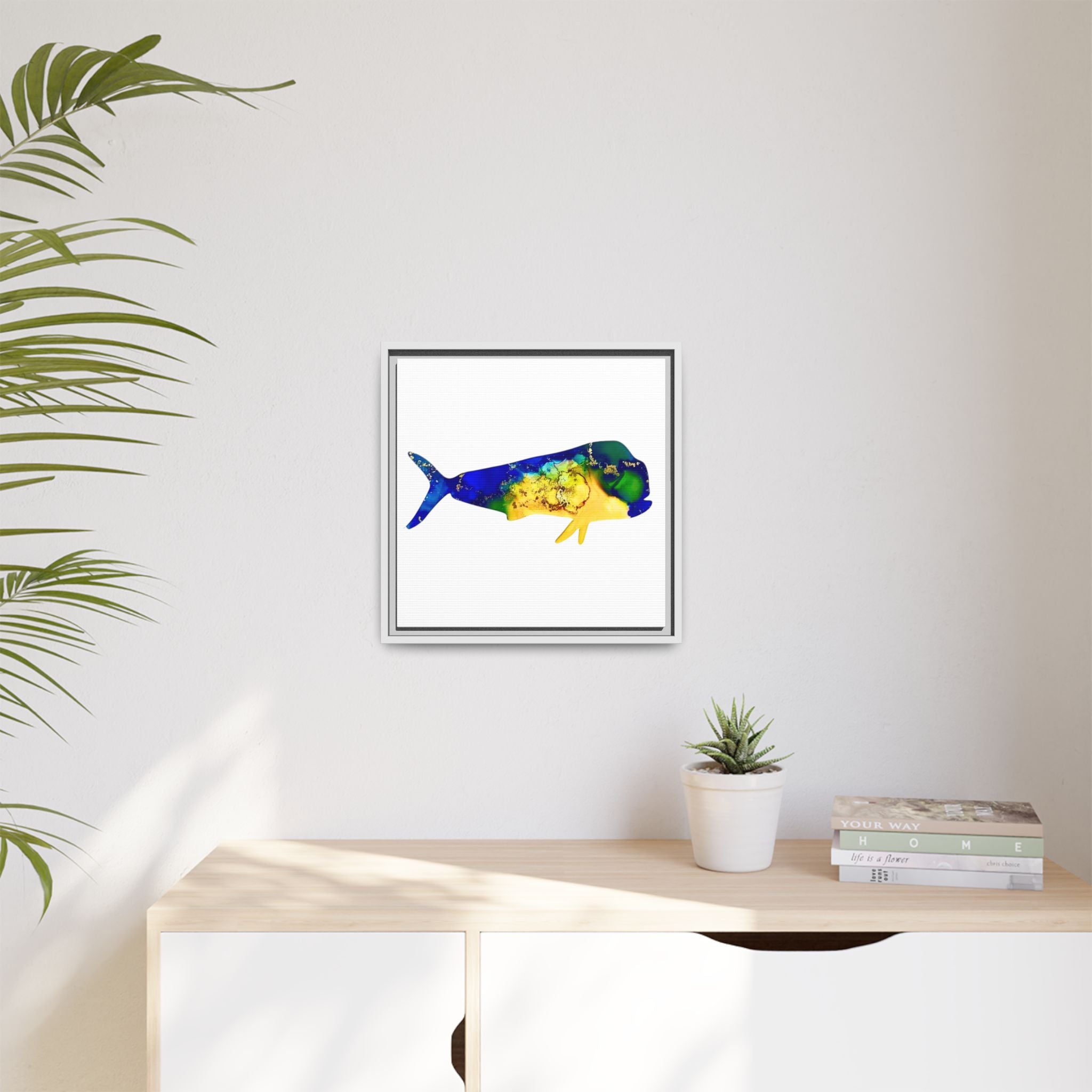 Mahi Mahi, Matte Canvas, Framed (Multi-color)