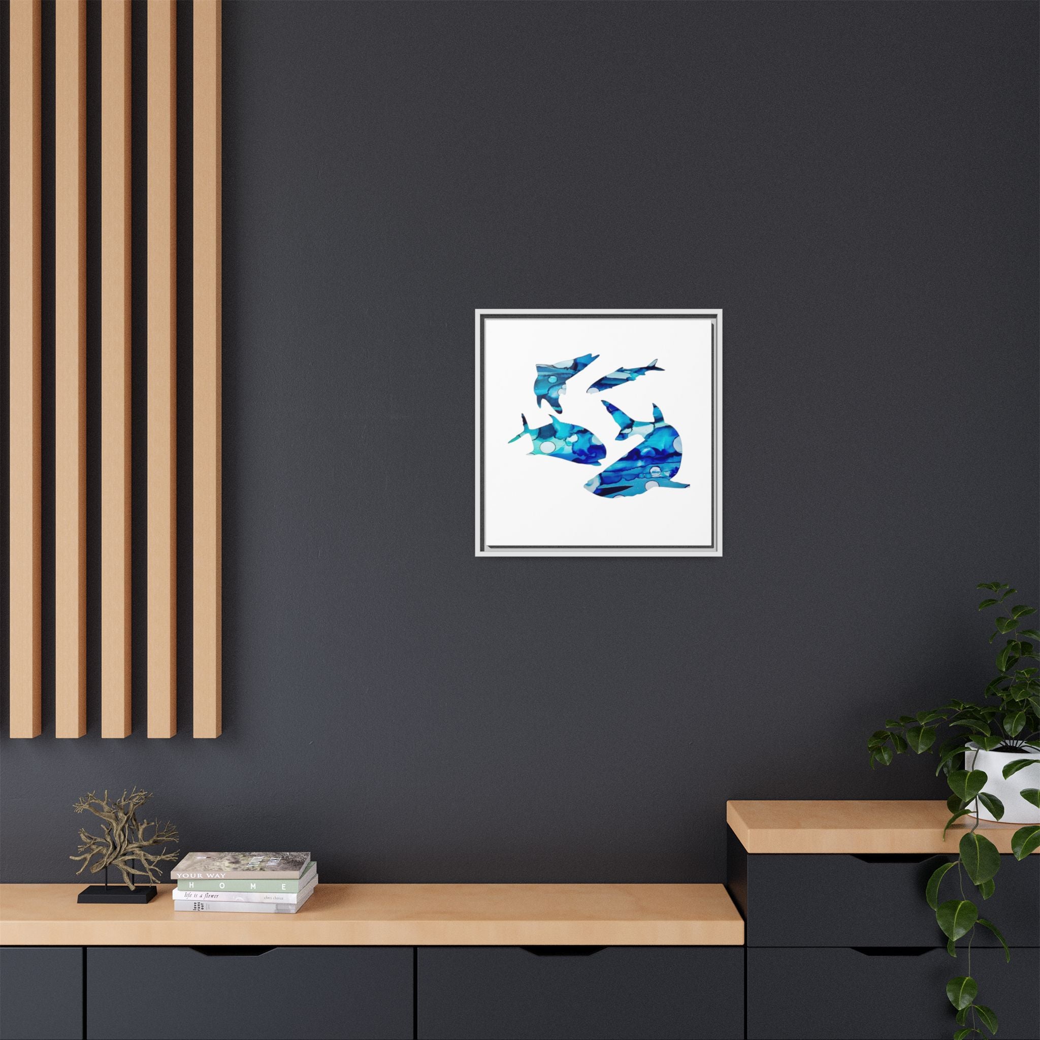 Matte Canvas, Framed (Multi-color)