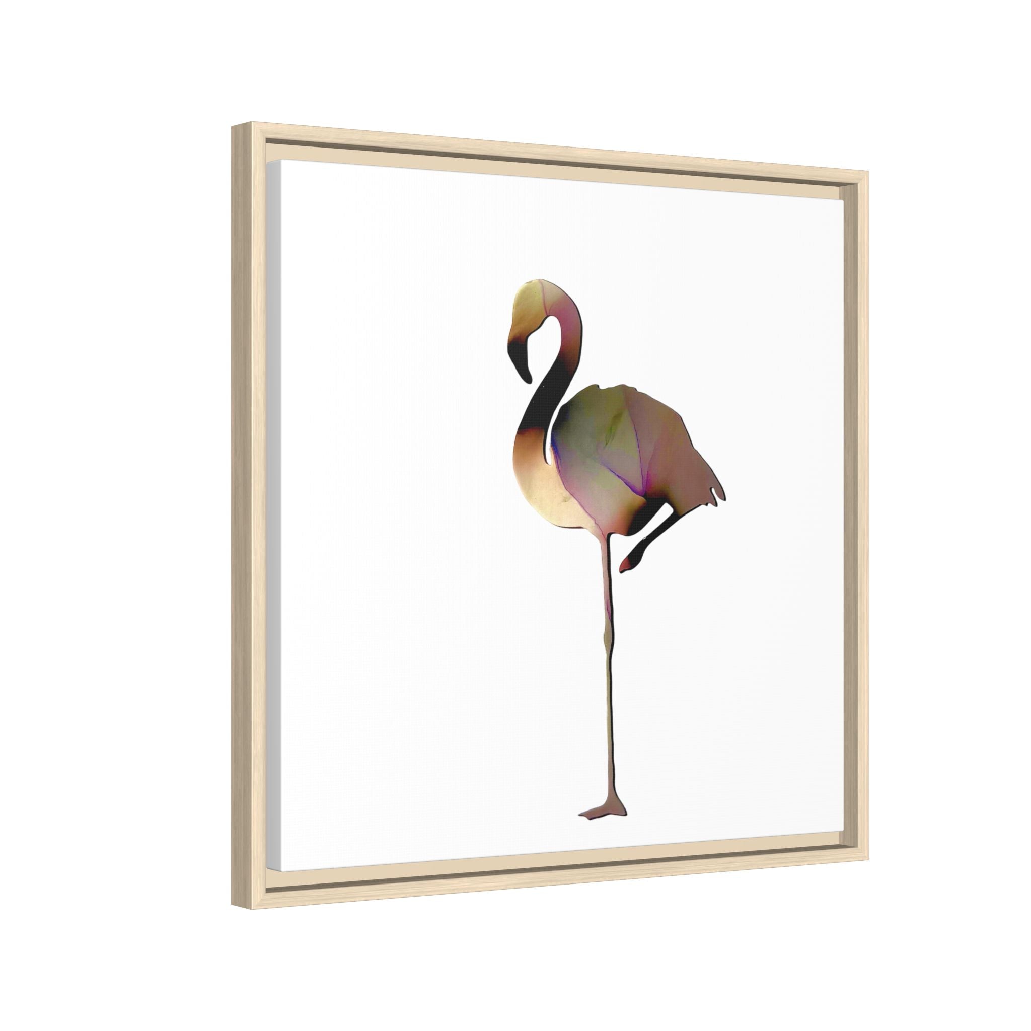 Flamingo 1, Matte Canvas, Framed (Multi-color)