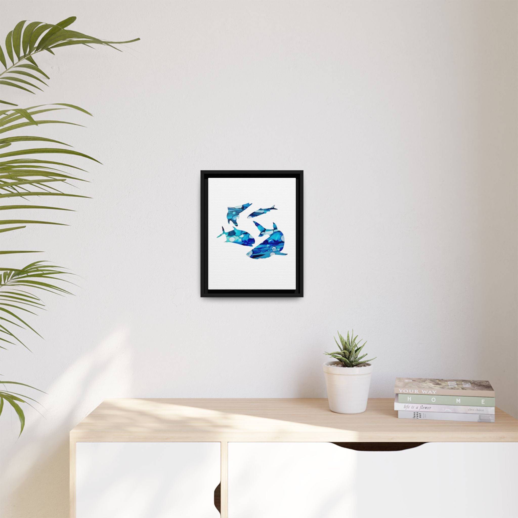 Matte Canvas, Framed (Multi-color)