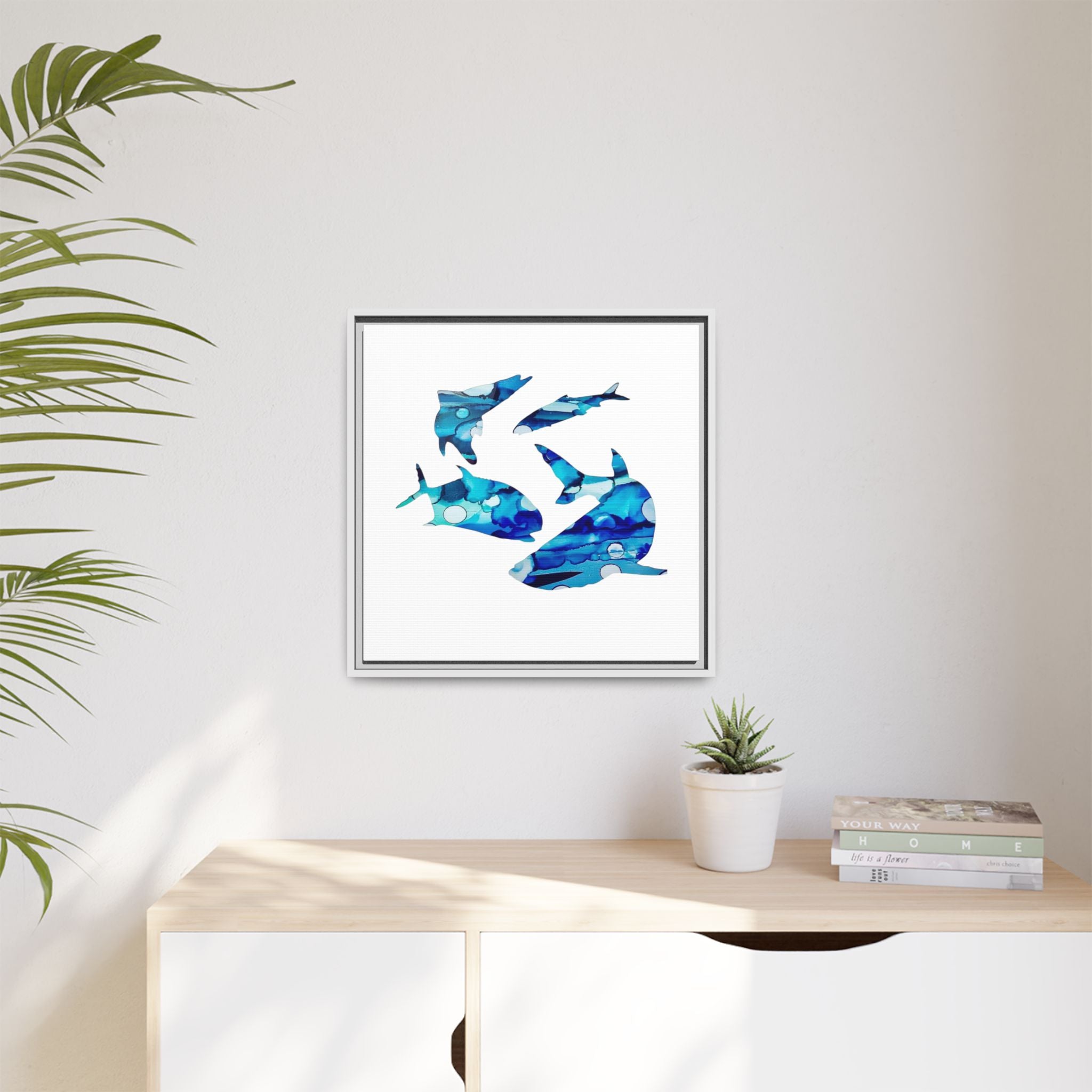 Matte Canvas, Framed (Multi-color)