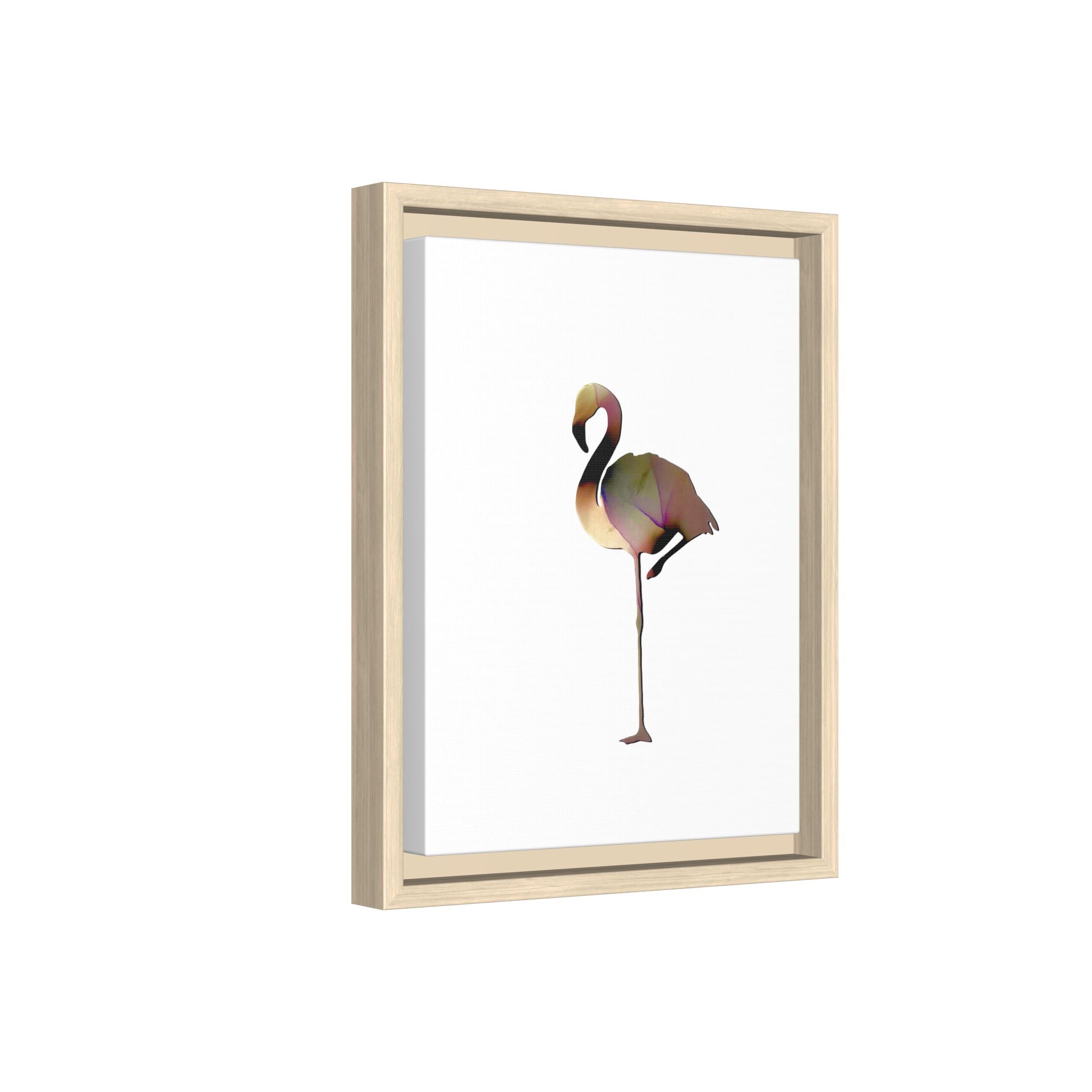 Flamingo 1, Matte Canvas, Framed (Multi-color)