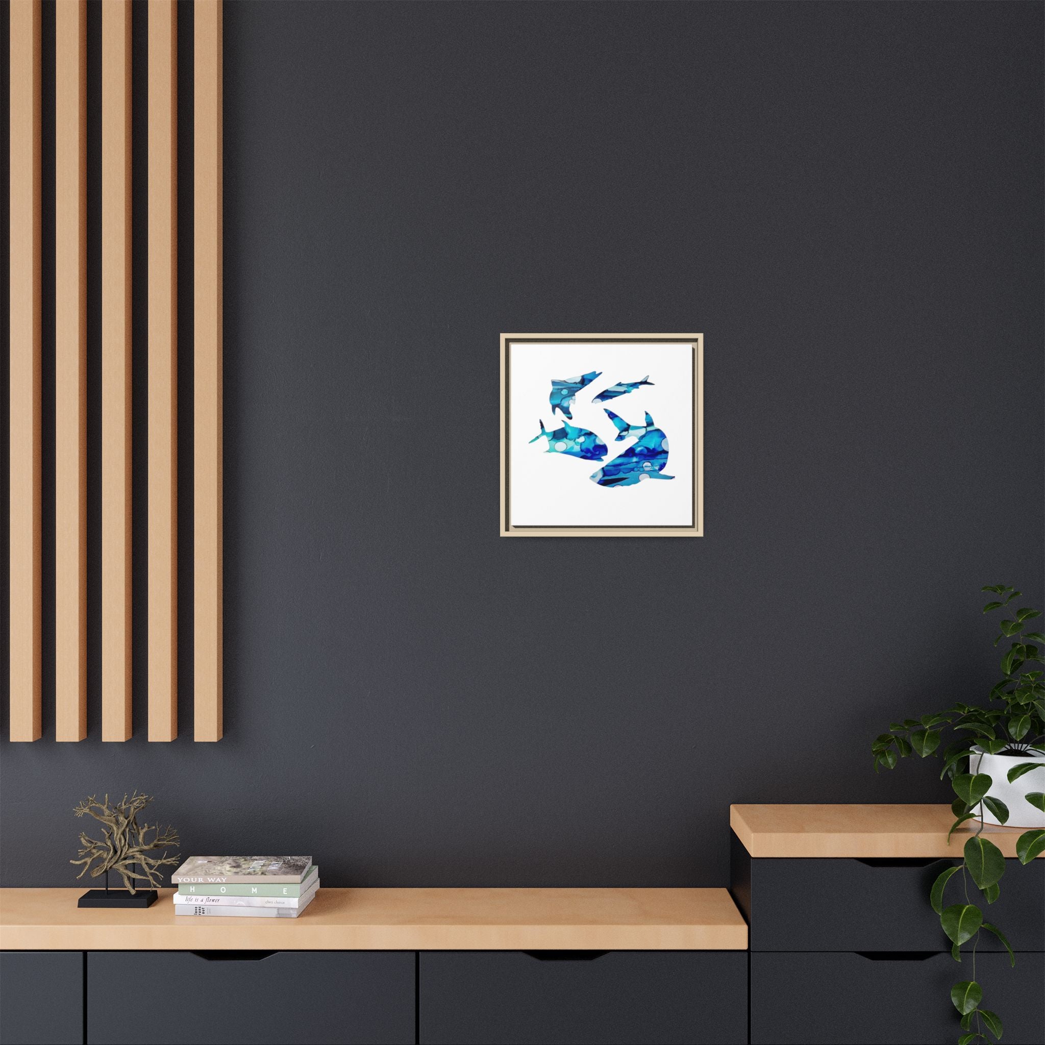 Matte Canvas, Framed (Multi-color)