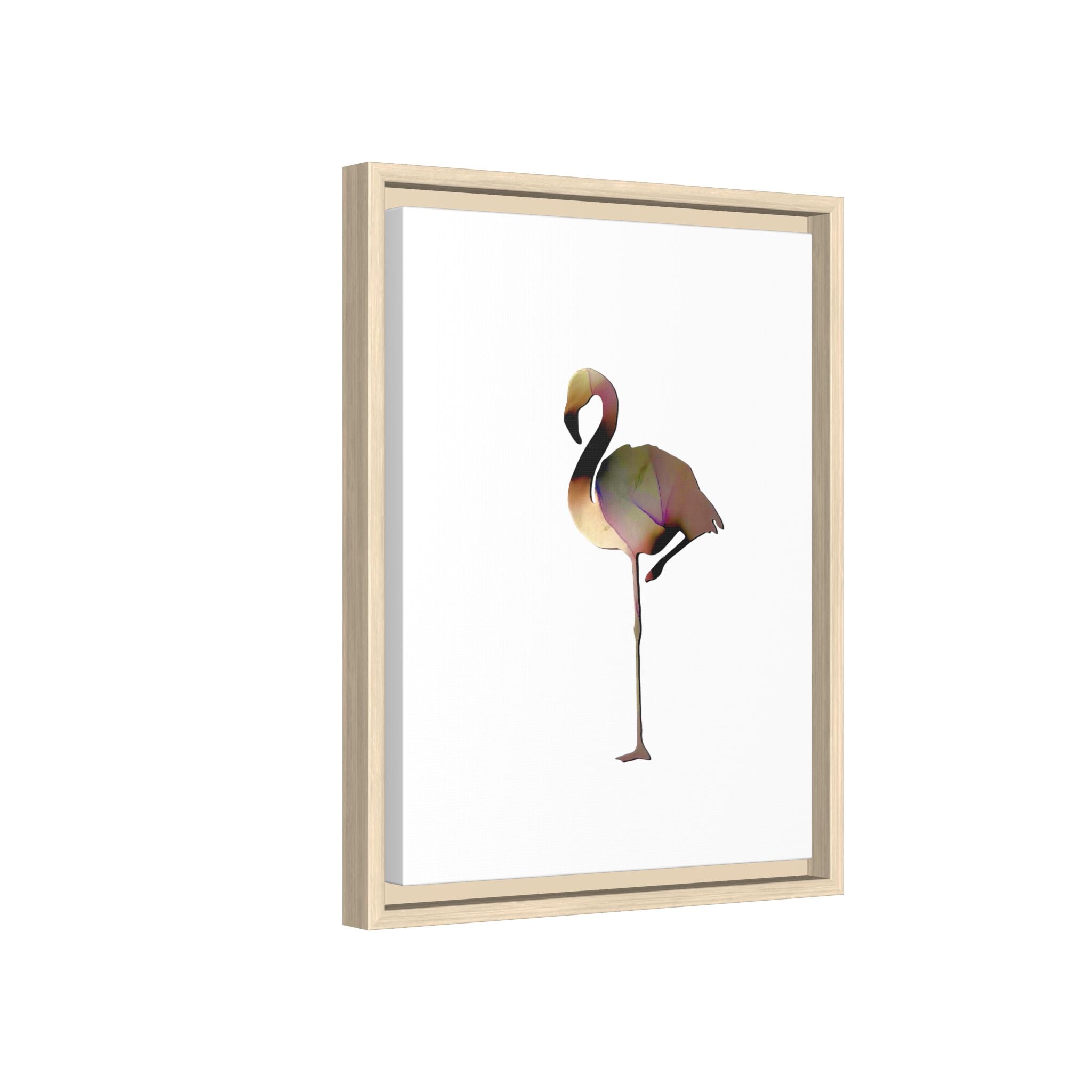 Flamingo 1, Matte Canvas, Framed (Multi-color)