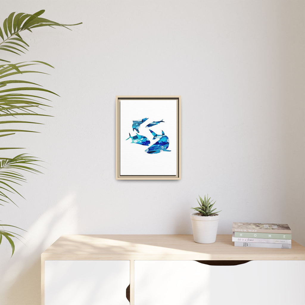 Matte Canvas, Framed (Multi-color)