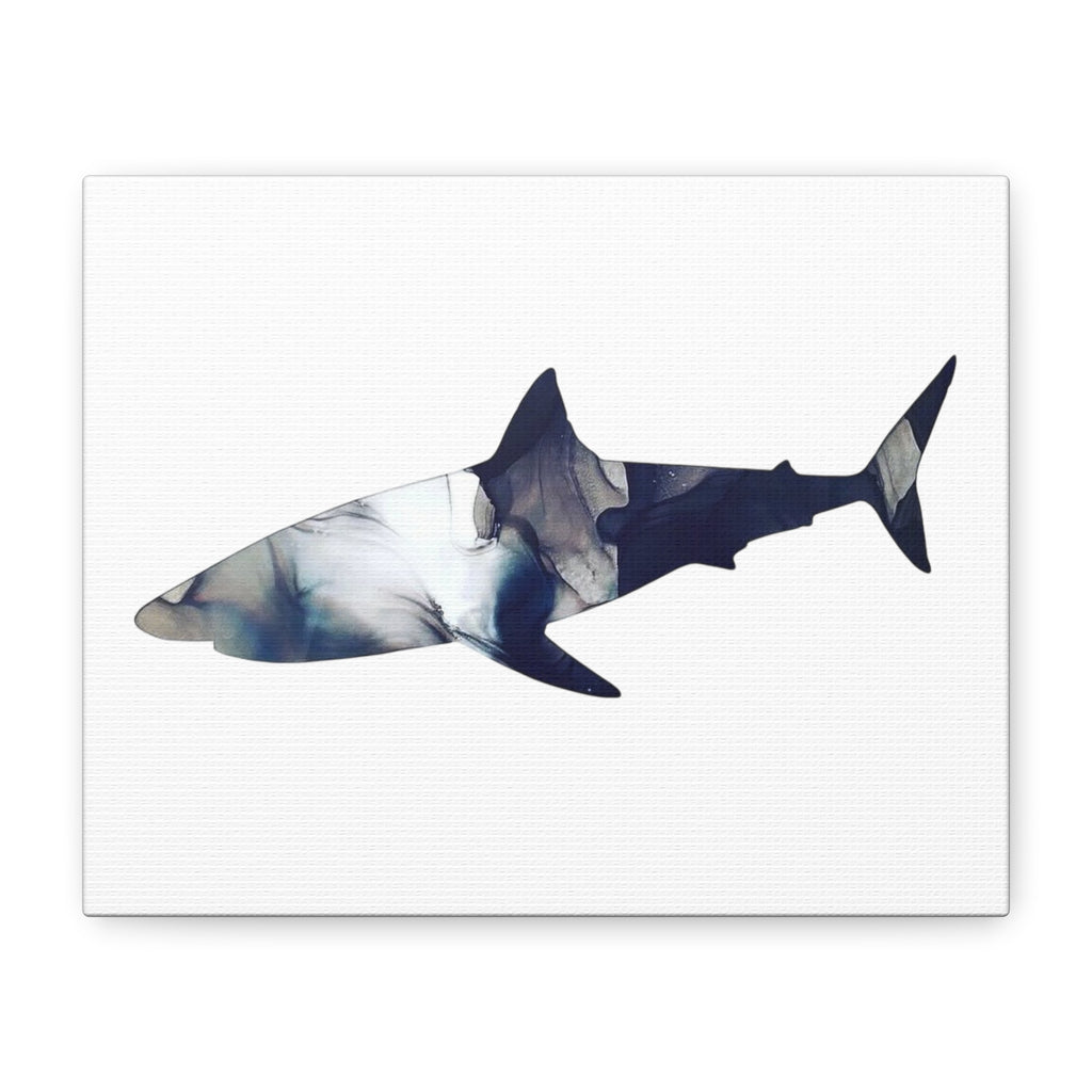 Great White in Gray, Matte Canvas, Stretched, 1.25"