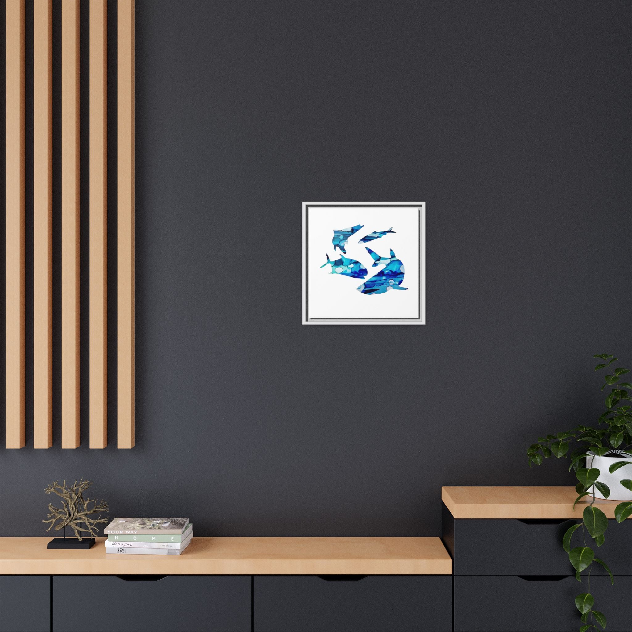 Matte Canvas, Framed (Multi-color)