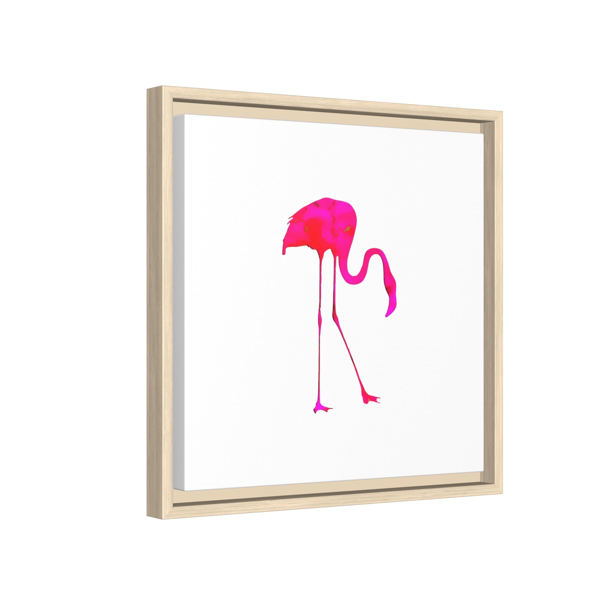 Flamingo 2, Matte Canvas, Framed (Multi-color)