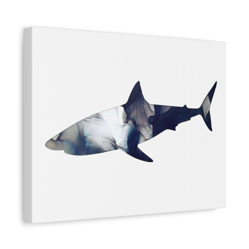 Great White in Gray, Matte Canvas, Stretched, 1.25"