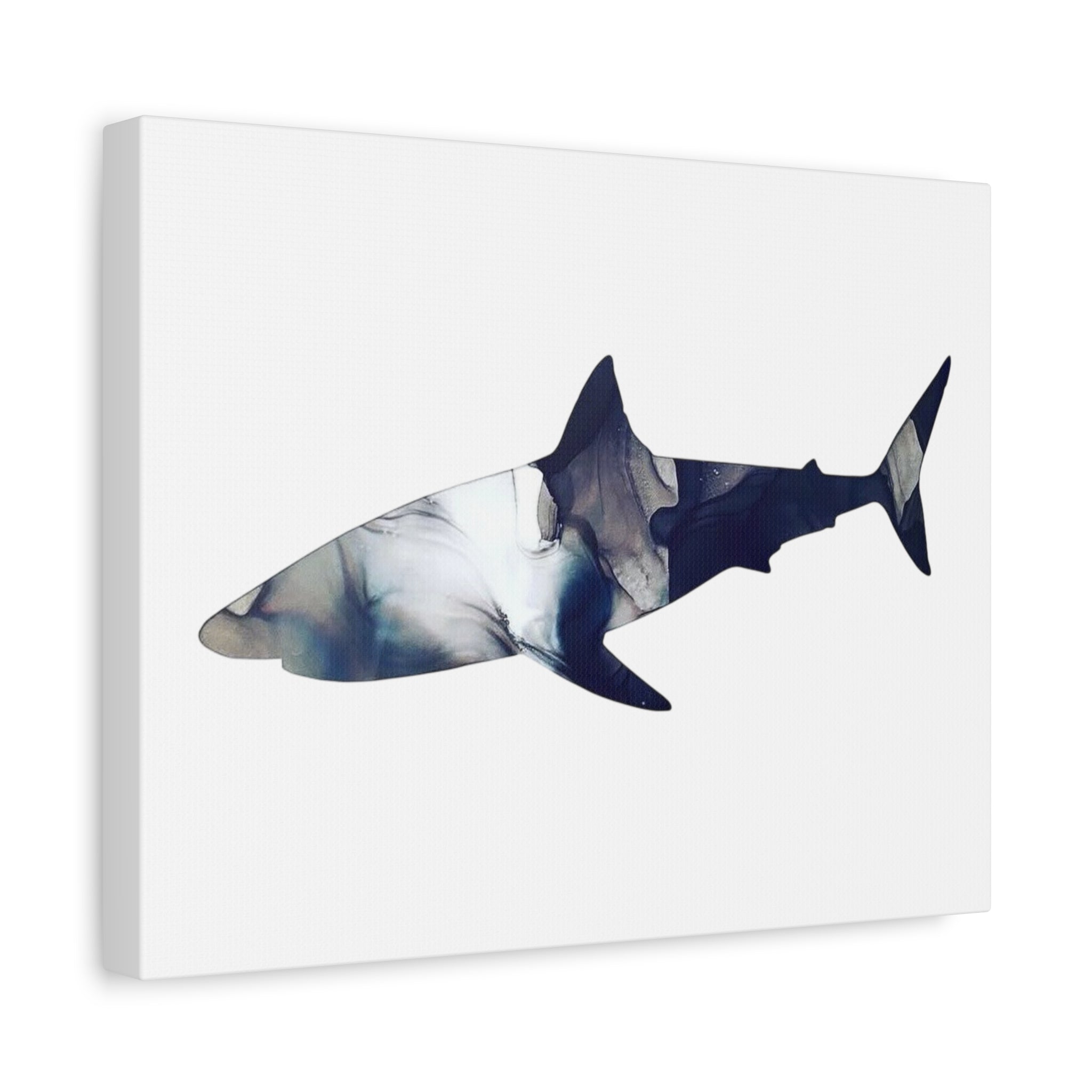 Great White in Gray, Matte Canvas, Stretched, 1.25"