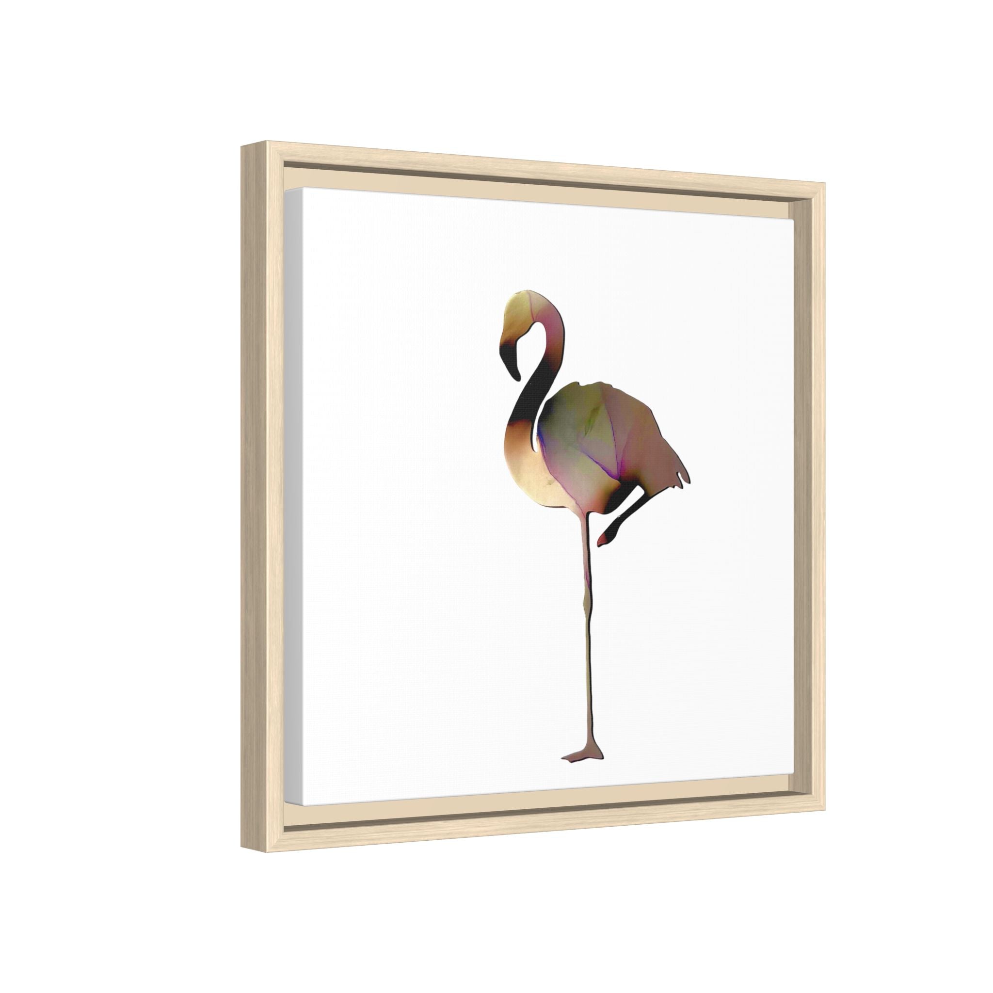 Flamingo 1, Matte Canvas, Framed (Multi-color)