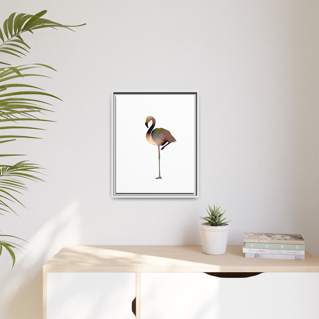 Flamingo 1, Matte Canvas, Framed (Multi-color)
