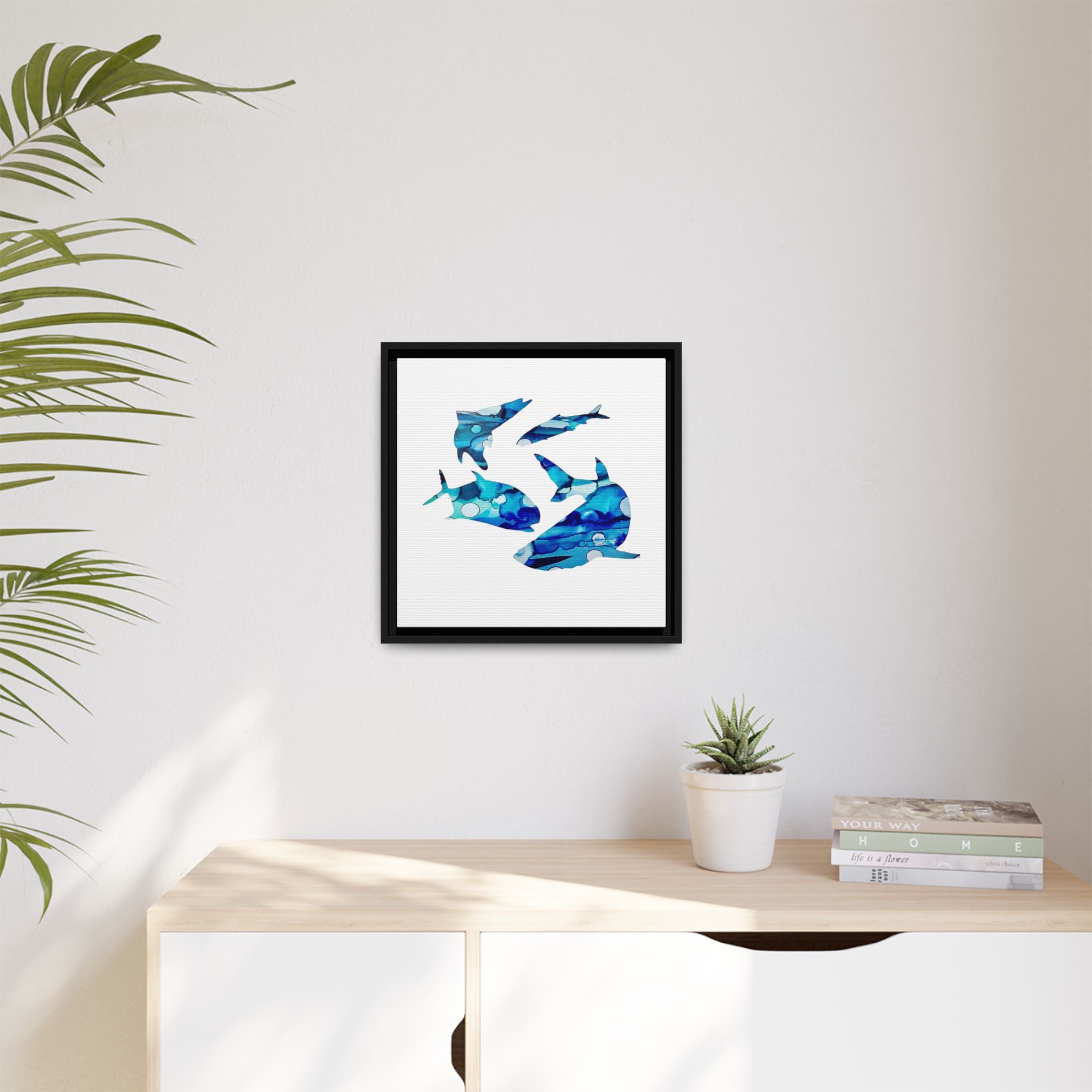 Matte Canvas, Framed (Multi-color)